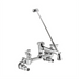Thumbnail image #1 for Fisher Wall-Mount Service Sink Faucet, 8-Inch Adjustable Centers, 6-Inch Spout, Vacuum Breaker, Lever Handles