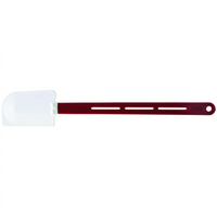 Winco 16-1/4-Inch Heat-Resistant Silicone Scraper with Nylon Handle, Red