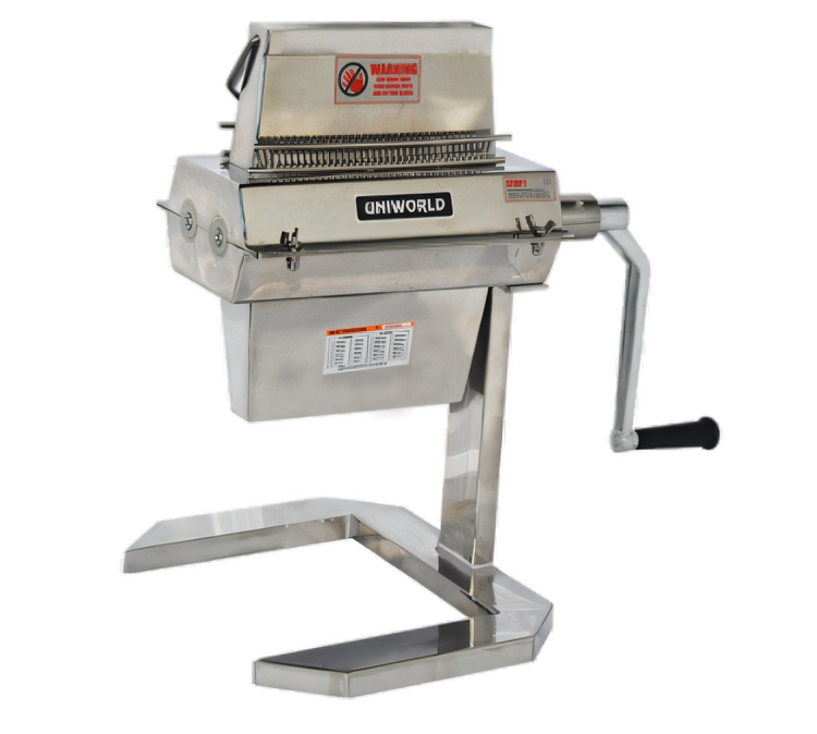 Product image #1 for Stainless Steel Hand Crank Meat Tenderizer Attachment with Stand and 74 Blades
