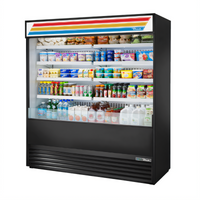 72-Inch Vertical Air Curtain Refrigerated Open-Air Merchandiser