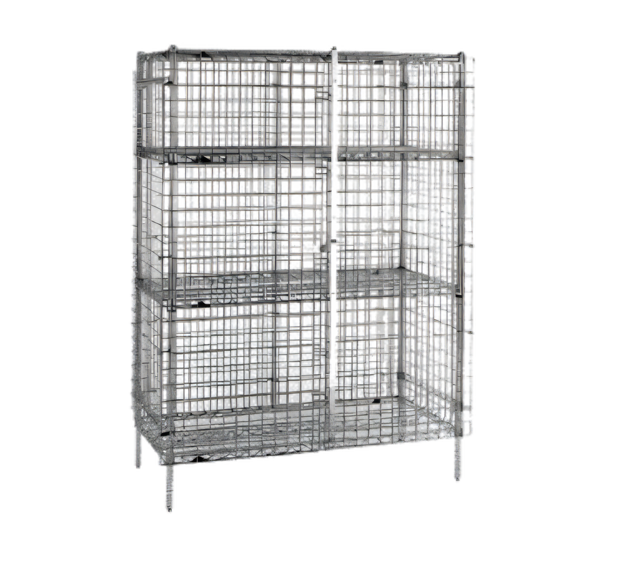 Product image #1 for Metro Super Erecta Stationary Wire Security Unit with Metroseal 3 Epoxy-Coated Finish, 50-1/2 x 21-1/2 x 66-13/16 Inches