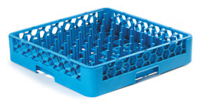 Product image #1 for OptiClean Full-Size Blue Plate/Tray Tall Peg Dishwasher Rack