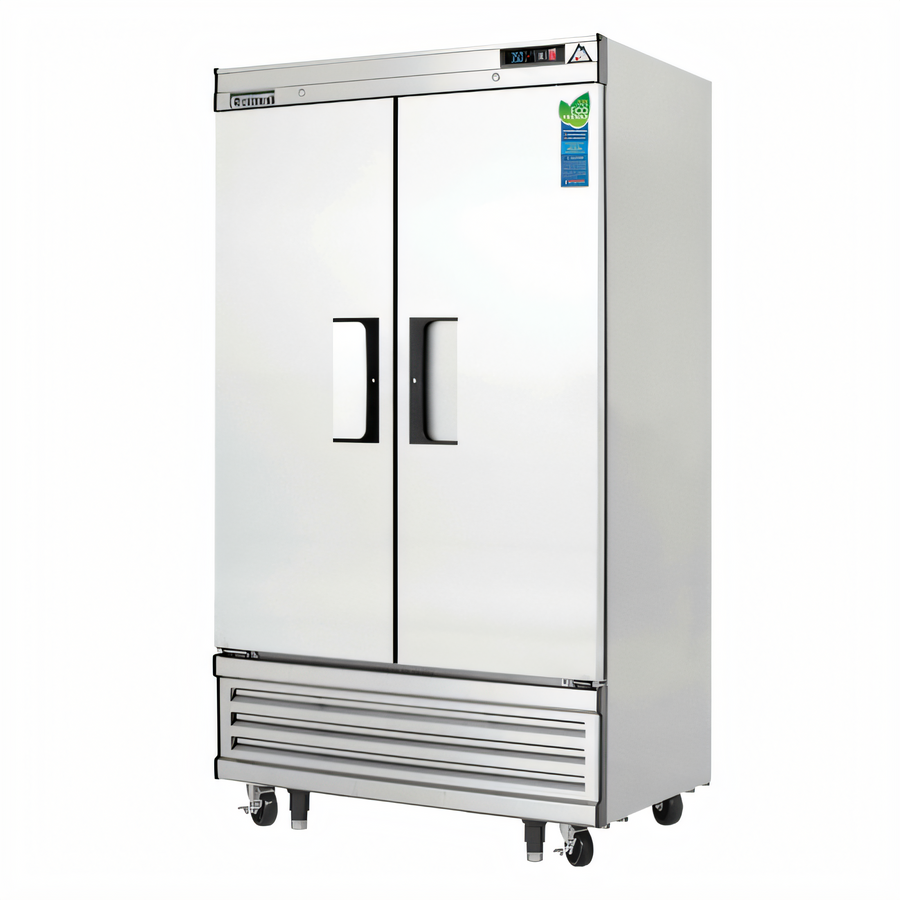 Product image #1 for Everest Refrigeration Two-Section Reach-In Refrigerator, 39-3/8 Inch Wide, 33.0 Cu. Ft., Bottom-Mounted, Solid Hinged Doors