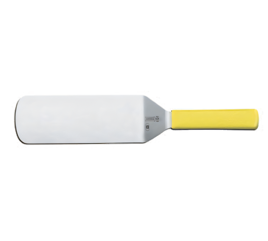Product image #1 for Mundial 8 Inch x 3 Inch Stainless Steel Turner with Yellow Polypropylene Handle