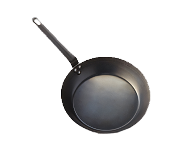 Product image #1 for American Metalcraft 12 1/2-Inch Black Steel Fry Pan