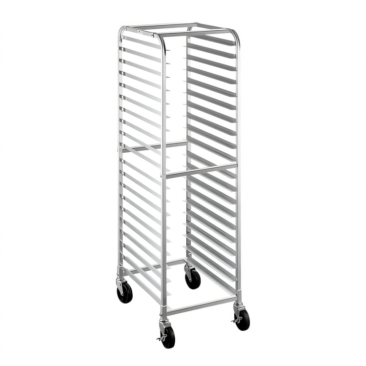 Product image #1 for Sapphire Welded Aluminum End-Loading Sheet Pan Rack, 20-Pan Capacity, Swivel Casters