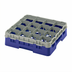 Thumbnail image #2 for Cambro Camrack® Full Size 16-Compartment Glass Rack with Soft Gray Extender, Navy Blue