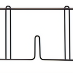 Thumbnail image #1 for Quantum DIV36BK Wire Shelf Divider, 36"D x 8"H, Black Epoxy Antimicrobial Finish