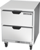 Thumbnail image #1 for Beverage-Air 27-Inch One-Section Worktop Refrigerator with 2 Drawers, Flat Top