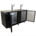 Thumbnail image #1 for BK Resources 70-Inch Draft Beer Cooler with 2 Doors, 2 Towers, and 2 Double-Head Taps