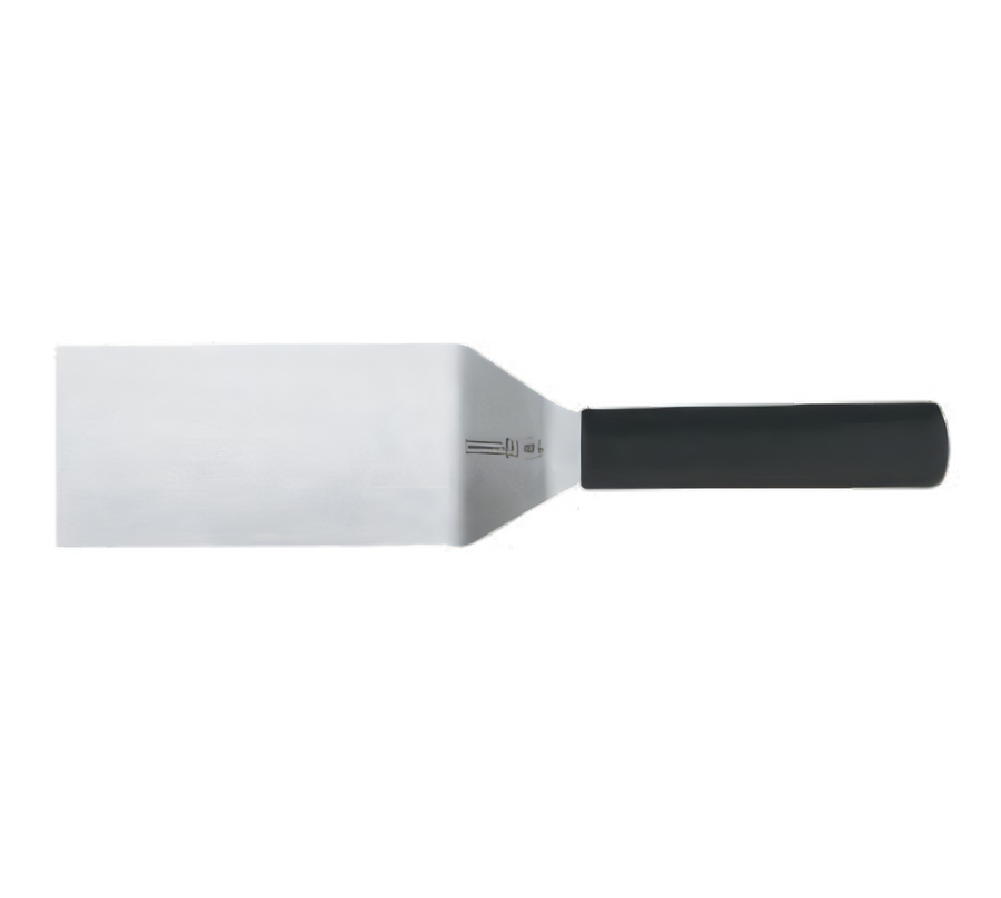 Product image #1 for Mundial 6 x 3 Inch Heat Resistant Square-End Turner with Stainless Steel Blade and Black Polypropylene Handle