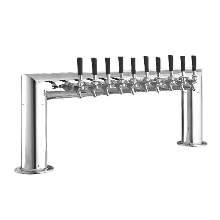 Product image #1 for Perlick 2-Column Pass-Thru Glycol-Cooled Countertop Draft Beer Tower, 10 Faucets, 46 Inches Wide