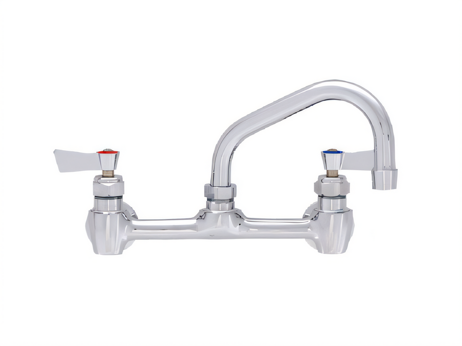 Product image #1 for Fisher Wall Mount Faucet with 8-Inch Adjustable Centers and 10-Inch Swing Spout, Brass