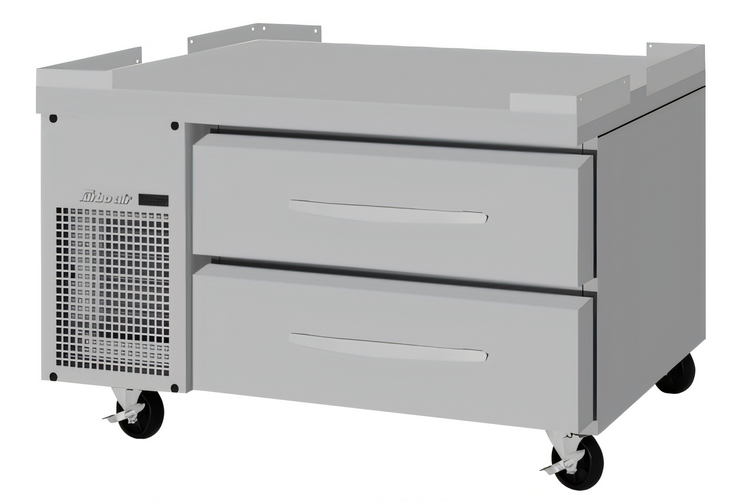 Product image #1 for Turbo Air PRO Series 36-Inch Chef Base Refrigerator with Stainless Steel Flat Top, 2 Drawers