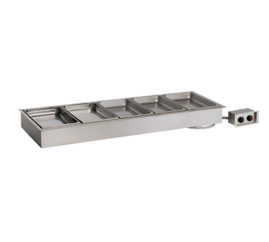 Product image #1 for Halo Heat Insulated Drop-In Electric Hot Food Well, 5 Full-Size Pan Capacity