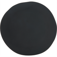 Ridge 9-Inch Freeform Rimless Melamine Plate, Slate
