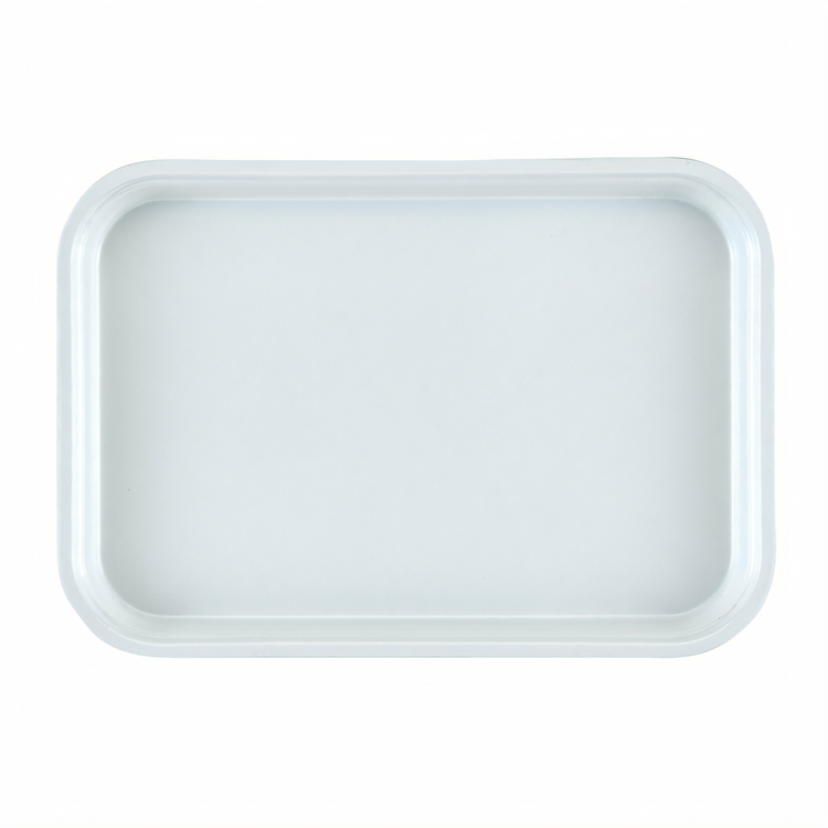 Product image #1 for Cambro Rectangular White Fiberglass Market Display Tray, 8-1/8 x 12-3/4 x 1 Inch