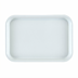 Thumbnail image #1 for Cambro Rectangular White Fiberglass Market Display Tray, 8-1/8 x 12-3/4 x 1 Inch