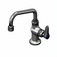 T&S Brass Single Pantry Faucet, Single Hole Deck Mount, 6-Inch Swing Nozzle, 2.2 GPM Vandal-Resistant Aerator