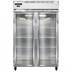Thumbnail image #1 for Continental Refrigerator 2FSNSAGD Two-Section Display Freezer with Narrow Hinged Glass Doors