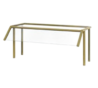 Traditional Single-Sided Buffet Breath Guard with Top Shelf