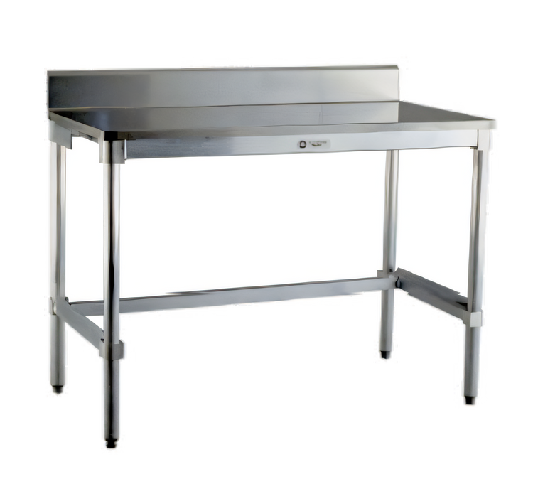 Product image #1 for New Age 84-Inch x 24-Inch Stainless Steel Top Work Table with 6-Inch Backsplash and Aluminum Base
