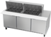 Thumbnail image #1 for Beverage-Air 72-Inch Mega Top Refrigerated Sandwich Prep Table, 3 Doors, 24-Pan Capacity