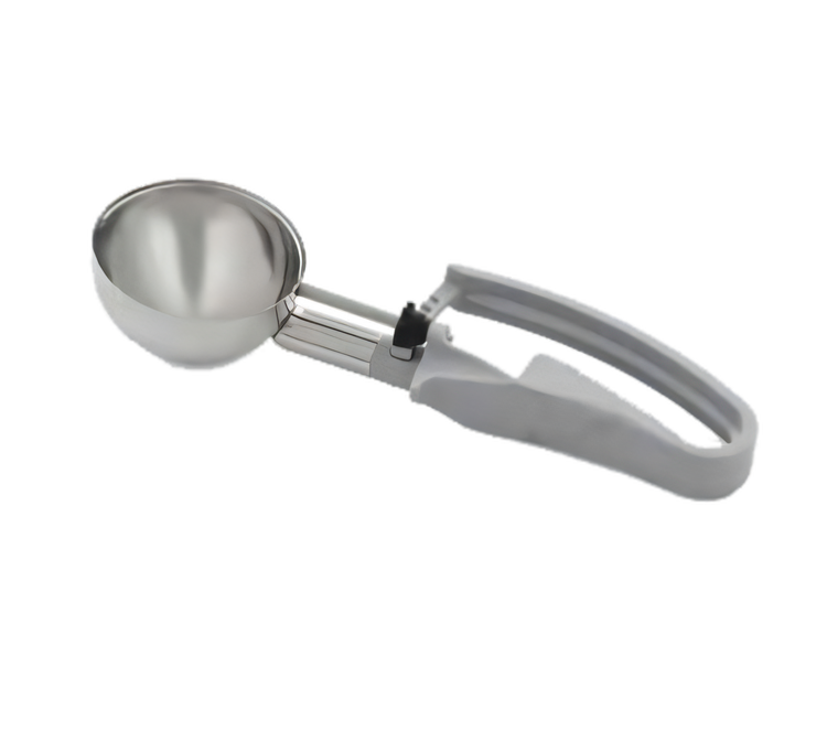 Product image #1 for Vollrath Size 8 Standard Length Disher, 3.7 oz, Gray Ergonomic Squeeze Handle