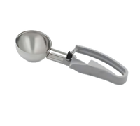 Vollrath Size 8 Standard Length Disher, 3.7 oz, Gray Ergonomic Squeeze Handle