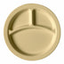 Thumbnail image #2 for Cambro Camwear 9-Inch Beige 3-Compartment Polycarbonate Plate