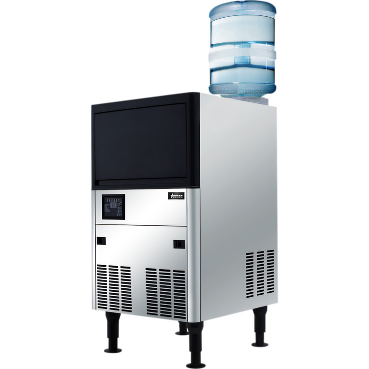 Product image #1 for Self-Contained Air-Cooled Cube Ice Maker with Bin, Dual Water Input, 80 lb. Daily Production