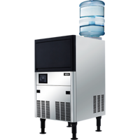 Self-Contained Air-Cooled Cube Ice Maker with Bin, Dual Water Input, 80 lb. Daily Production