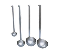4 oz. 12-Inch Two-Piece Stainless Steel Brushed Ladle