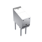 Thumbnail image #1 for Krowne Royal Series KR24-12RD-LC Freestanding Underbar Liquor Bottle Display, 4-Step, 12-Bottle, Stainless Steel, Locking Cover