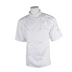 Thumbnail image #1 for Mercer Culinary Genesis Unisex Short Sleeve Chef Jacket, White, Small, 65/35 Poly/Cotton Twill