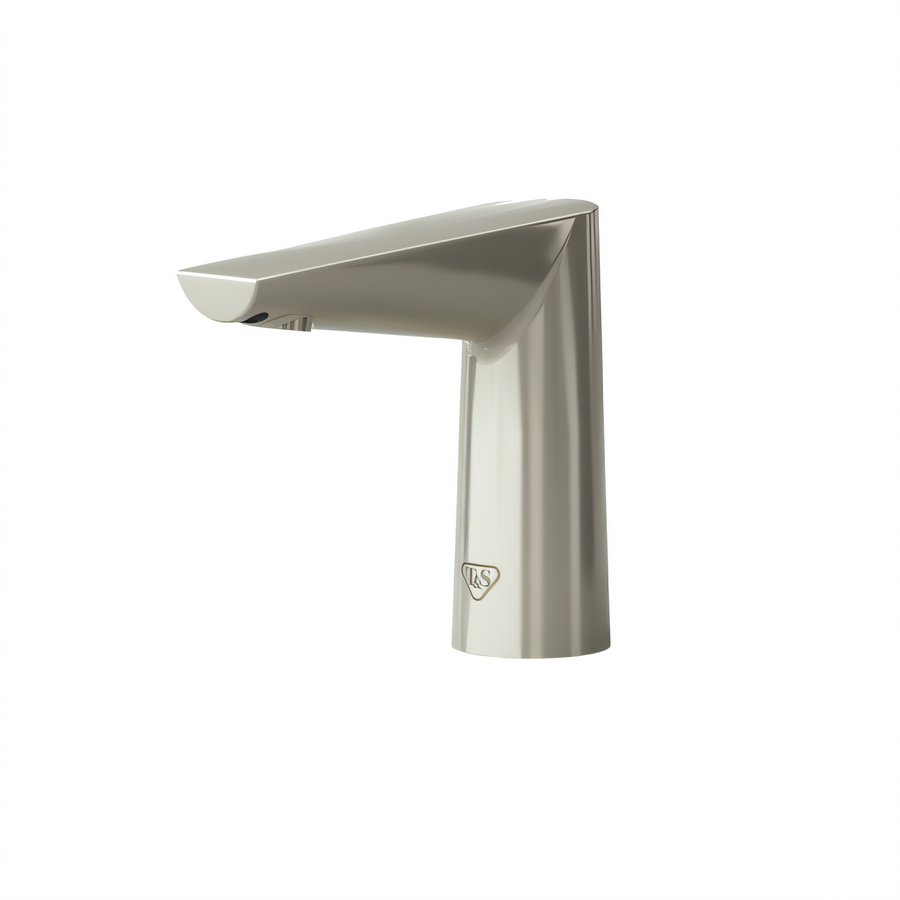 Product image #1 for T&S Brass WaveCrest Touchless Electronic Sensor Medical Faucet, Single-Hole Deck Mount, Brushed Nickel, 0.5 GPM