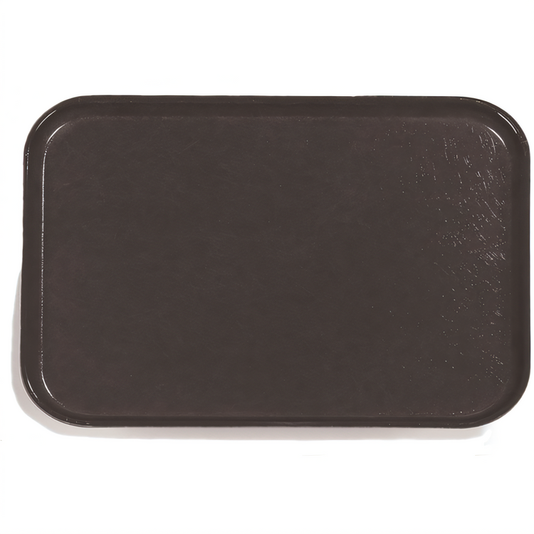 Product image #2 for Glasteel Break-Resistant Rectangular Fiberglass Cafeteria Tray, 18 x 14 Inches, Black