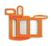 Thumbnail image #1 for Dynamic USA Dynacube 1/4 Inch Orange Grid Set with Pusher