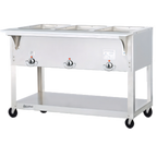 Thumbnail image #1 for Duke Manufacturing Aerohot EP303SW 44-Inch Portable Electric Steamtable with 3 Sealed Wells and Carving Board