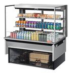 Thumbnail image #1 for Turbo Air TOM-48L-UFD-S-3SI-N 48-Inch Drop-In Horizontal Open Refrigerated Display Case, 15.2 cu. ft., 2 Shelves, Self-Contained