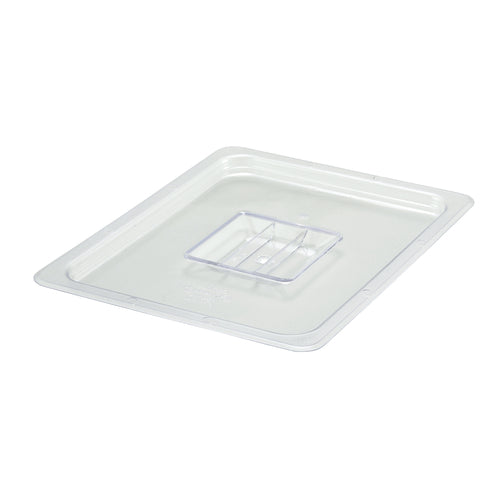 Product image #1 for Winco Poly-Ware Clear 1/2 Size Solid Polycarbonate Food Pan Cover with Handle