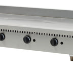 Thumbnail image #1 for Serv-Ware STGS-60 60-Inch 5-Burner Thermostatic Natural Gas Griddle, 3/4-Inch Plate, Stainless Steel Front & Sides