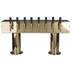 Thumbnail image #1 for Double Pedestal Countertop Glycol-Cooled Draft Beer Tower with 8 Faucets and PVD Brass Finish