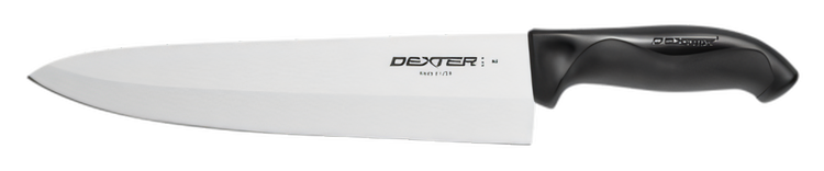 Product image #2 for Dexter 360 10-Inch Stamped Straight-Edge Chef's Knife with Black Polypropylene/Santoprene Handle
