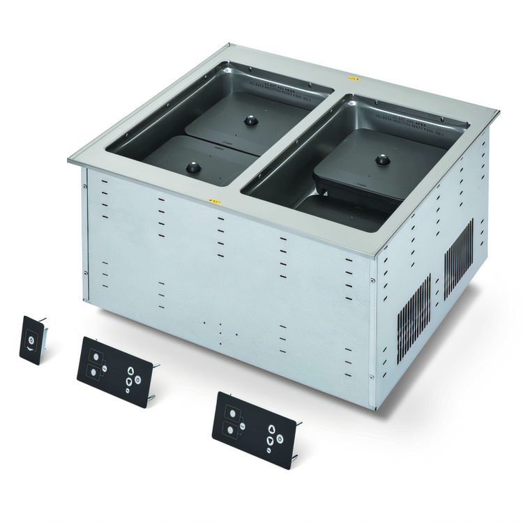 Product image #1 for Vollrath Two-Well Induction Dry Hot Food Well Drop-In, 28-1/4" W x 26" D, 208-240V