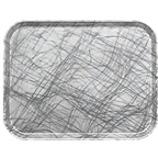 Thumbnail image #2 for Cambro Camtray® 1014277 Rectangular Fiberglass Cafeteria Tray, 10-5/8 x 13-3/4 Inches, Swirl Gray Case of 12