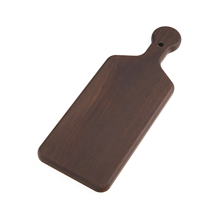 Product image #1 for American Metalcraft Rectangular Ash Wood Serving Board with Handle, 12 x 6-1/8 Inches