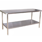 Thumbnail image #1 for Klinger's Trading AST1848 48"W x 18"D x 36"H 18-Gauge 18/430 Stainless Steel Work Table with Undershelf