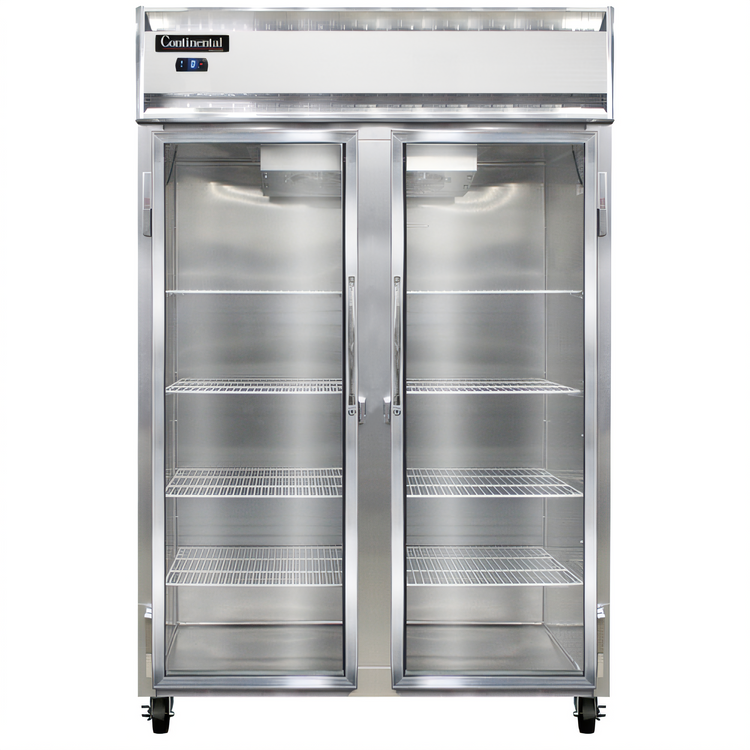 Product image #1 for Continental Refrigerator 2FSNGD Two-Section Shallow Depth Display Reach-in Freezer