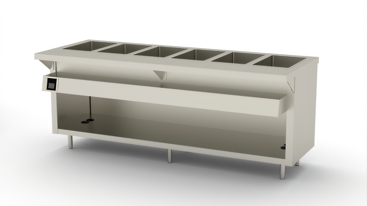 Product image #1 for Thurmaduke EW-6-DLPG Deluxe Electric Waterless Hot Food Well Unit with 6 Wells